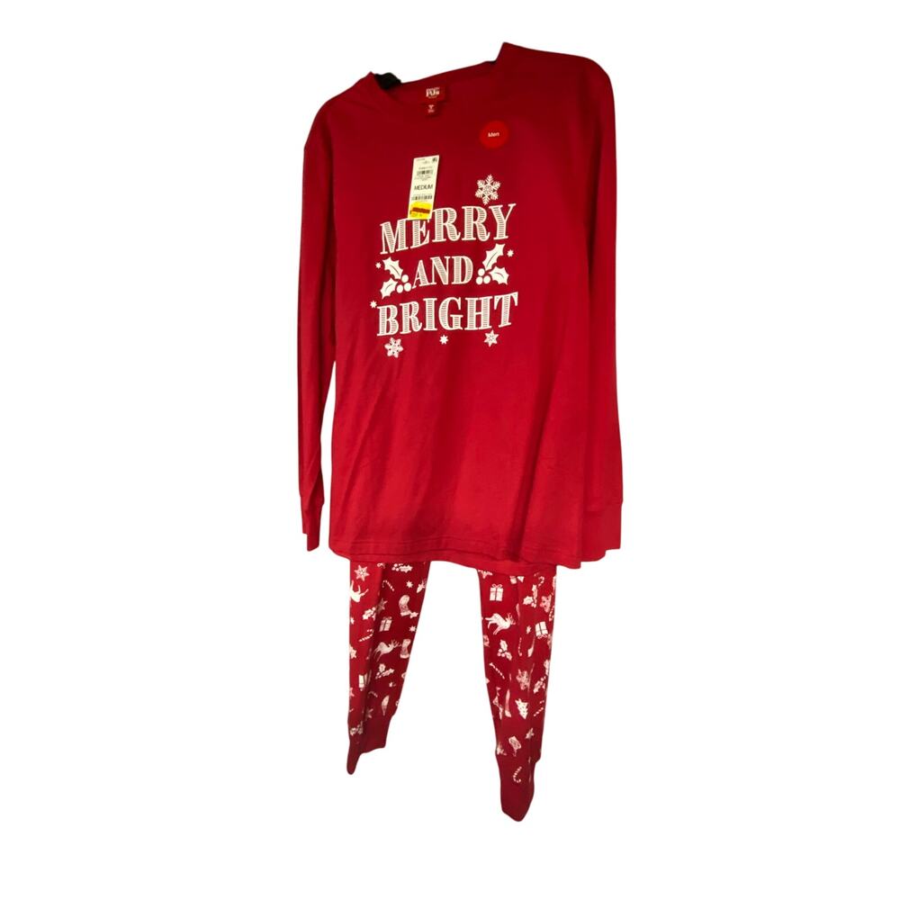 Brand New Family PJ's X Macy's Men's Size Medium Christmas Pajama Set